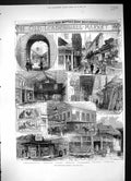 Old 1880 Leadenhall Market Leather Poulterer'S Shop Gracechurch Stree Victorian