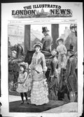 Original Old Antique Print Arrivals Royal Garden Party Marlborough House 1881