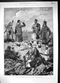 Old Print Scottish Volunteers Perthshire Highlanders Inverness Siers 188 19th