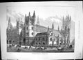Original Old Antique Print Proposed Restorations Westminster Hall London 1884