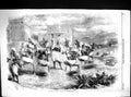 Original Old Antique Print 1880 Men Riffian Nuptial Dance Tangier Africa 19th