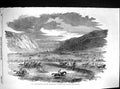 Antique Old Print 1856 Spring Meeting Horse Racing Jumping Sebastopol Sport