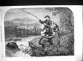 Old 1860 Salmon Fishing Scotland Highlands River Angling Anglers Fish Victorian