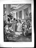Antique Old Print 1897 Children Fancy Dress Ball Mansion House Entertainment