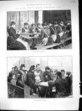 Old 1889 London Flower Mission Clerkenwell-Close Candidates Employmen Victorian