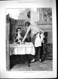 Antique Old Print Turkey Hiff Sir No Dinner Table Waitor 1881 Barnard Palmer