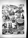 Antique Print 1882 Home-Made Toys Rocking Horse Magic Lantern Scott Franks 19th