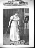 Original Old Antique Print 1892 Beautiful Woman Musical Debutante Music Violin