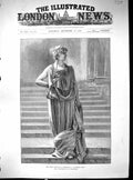 Old Antique Print 1887 Miss Mary Anderson Hermione Winter'S Tale Theatre 19th
