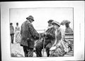 Old Antique Print 1884 Business And Pleasure Seaside Resort Street Seller 19th