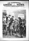 Antique Print 1893 Colliery Strikes Distributing Soup Poor Children Village