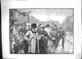 Old Antique Print 1894 Country Market Scene Selling Cattle Cows Animals 19th