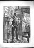 Original Old Antique Print 1893 Collier Cottage Durham Miner Family Home 19th