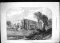 Antique Old Print 1871 Tichborne House Alresford Hants England Architecture