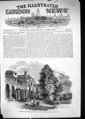 Old Antique Print 1852 St. Leoanrds-On-The-Hill Windsor London Earl Derby 19th