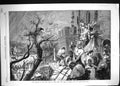 Original Old Antique Print 1865 Building New Castle Tyne England Architecture