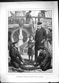 Old Print 1881 Anniversary Trafalgar Ship Deck Victory Portsmouth England 19th