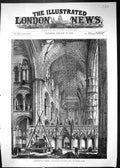 Old 1883 Peterborough Cathedral Preparations Pulling Down Central Tow Victorian