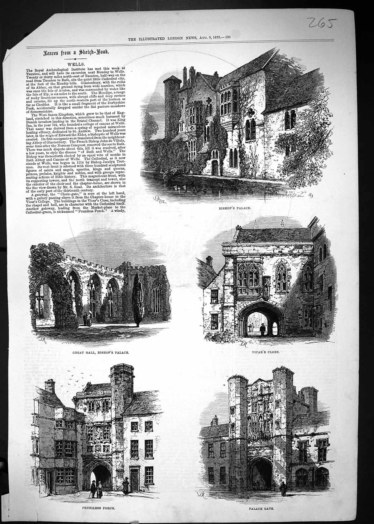 Old Wells Bishop'S Palace Hall Vicar'S Close Palace Gate Penniless Po