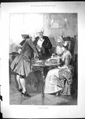 Old Antique Print 1894 Cutting Partners Women Men Card Games Table Wilson 19th