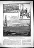 Old Divers Exploring Wrekc Ship H.M.S. Doterel Straits Magellan 1881 Victorian
