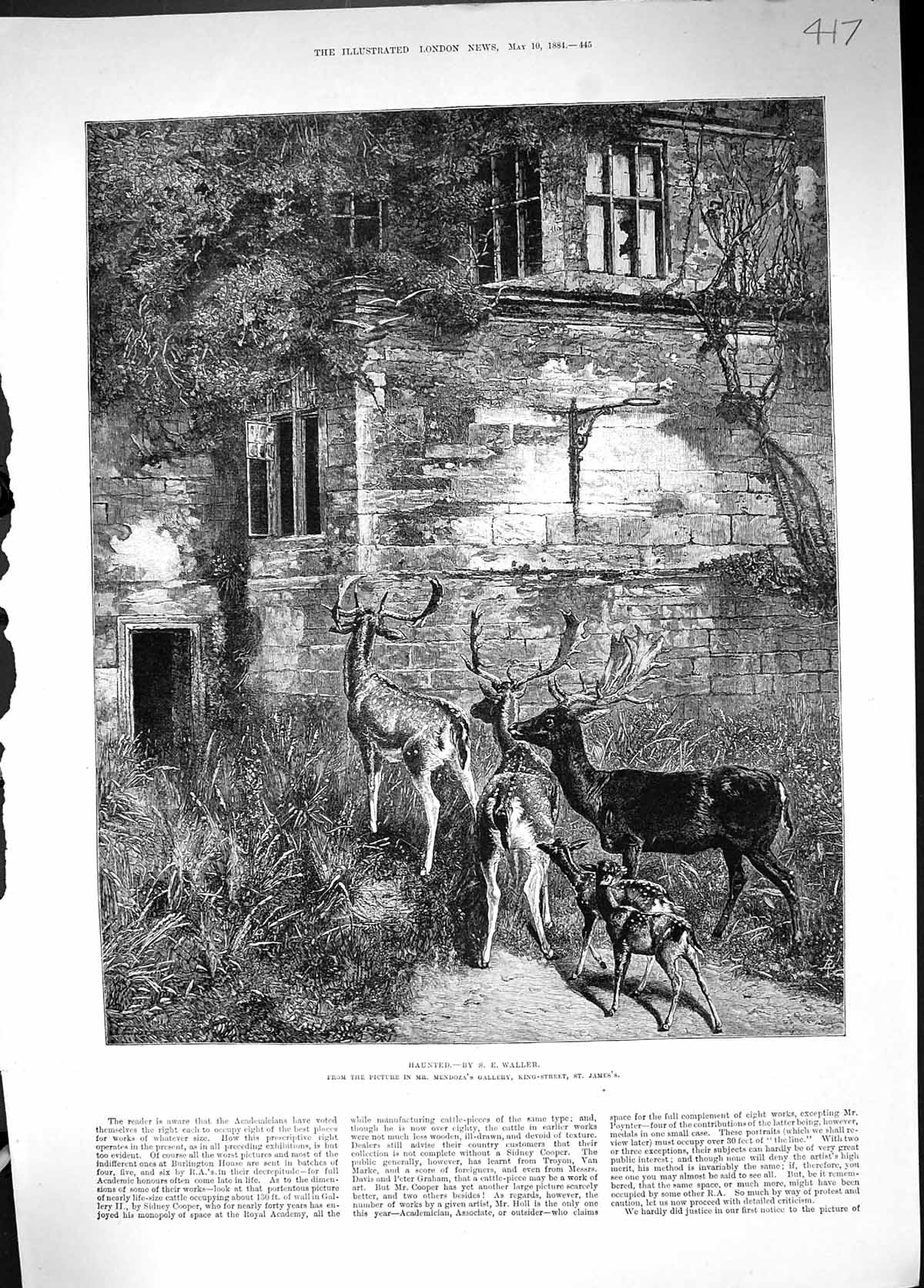 Old 1884 Haunted House Deer Animals Waller Mendoza Gallery St. James' Victorian