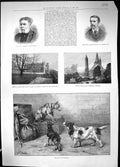 Old 1884 General Corfield Medley Brechin Castle Dalhousie Tower Cathe Victorian