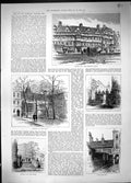 Old 1886 London Staple Inn Holborn Front Southampton Buildings Barnar Victorian