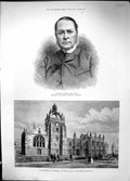 Old 1885 Lyon Playfair President University Aberdeen British Associat Victorian