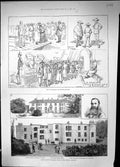 Old 1884 Scene Dynamite Outrage Tralee Ireland Hussey War Voluteers B Victorian