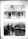 Old 1882 Division Lobby Tellers Reading Result House Commons Parliame Victorian