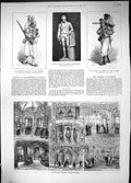 Old 1884 Prince'S Theatre Coventry Street Statue Wilberforce Arab Sol Victorian