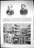 Old 1884 Charles Reade Byron Author Empire Theatre Leicester Square A Victorian