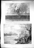 Old 1899 Royal Lancers Steeplchase Hobson Spillane Cambridge Universi Victorian