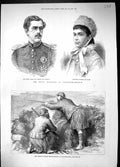 Old 1881 Royal Carlsruhe Prince Sweden Norway Victoria Baden Prince W Victorian
