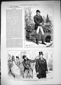Old Print 1882 People I Have Met Squire Artful Vicar Hunting Man Uniform 19th
