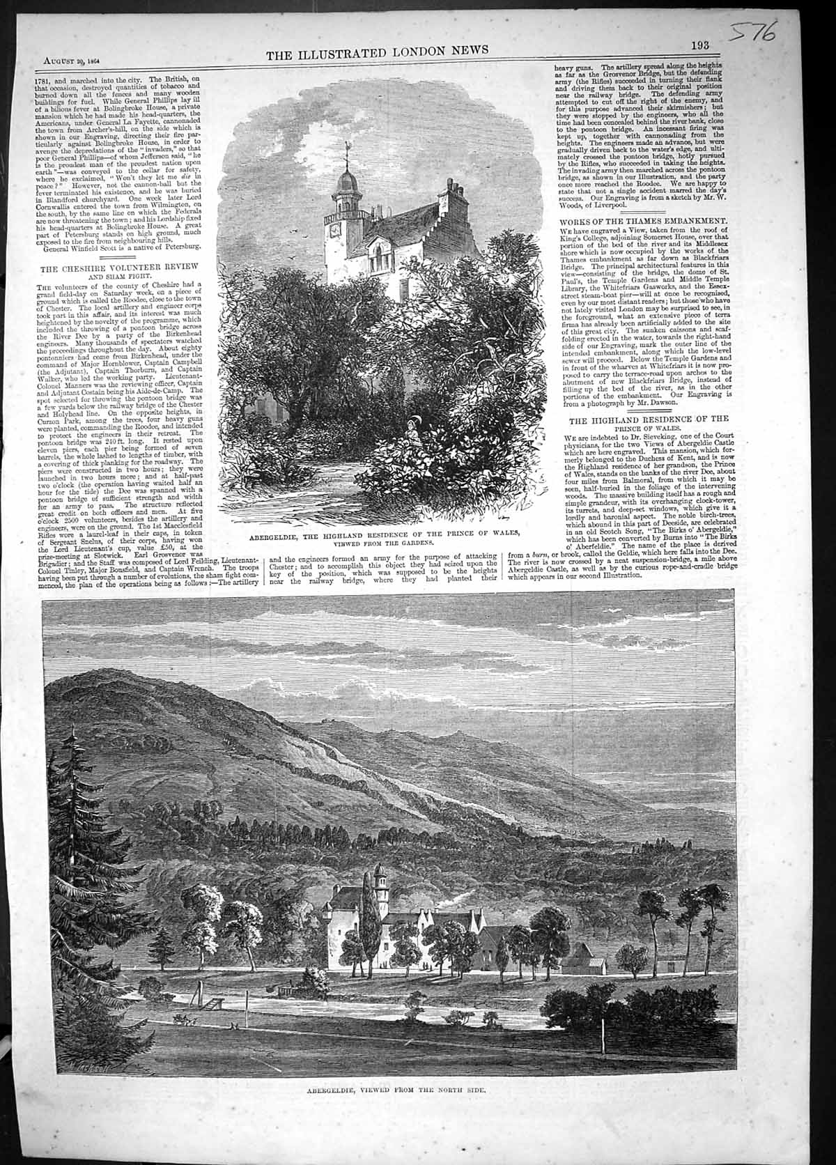Old Abergeldie Highland Residence Prince Wales View Gardens Scotland