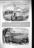 Old 1856 Reception New Governor Kennedy Australia View Perth Mount El Victorian
