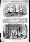 Old 1856 Ship City Mobile Horton Entertainment Gallery Illustration R Victorian
