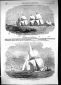 Old 1856 Boston Regatta Yachts Rover Waterwitch Fairy Magic Kitten Fr Victorian