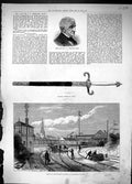 Old 1883 Bernard Russian Sword State Railway Train Crash Lockerbie Ju Victorian