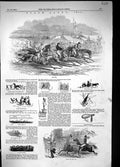 Original Old Antique Print 1849 Epsom Horse Racing Jockeys Sport Spectators