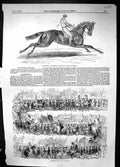 Old 1845 Refraction Horse Winner Oaks Sport Shrewsbury Show Processio Victorian