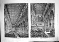 Old 1885 Reopening Restored Nave St. Alban'S Abbey Service Choir Proc Victorian