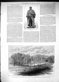 Old 1881 Statue Rev. Dr. Norman Macleod Glasgow Longleat Wiltshire Ma Victorian