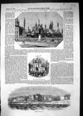 Old 1845 Royal Pavilion Brighton Garden Front North Entrance View Arc Victorian
