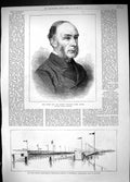 Old 1887 Sir Henry Holland Colonial Secretary Dutch Ice Skating Rotte Victorian