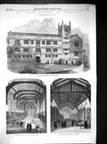 Old 1861 Grammar School Shrewsbury England Library Schoolroom Theatre 19th