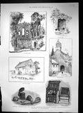 Old 1888 Glastonbury Joseph'S Chapel Holy Well Fish House Meare Abbey 19th