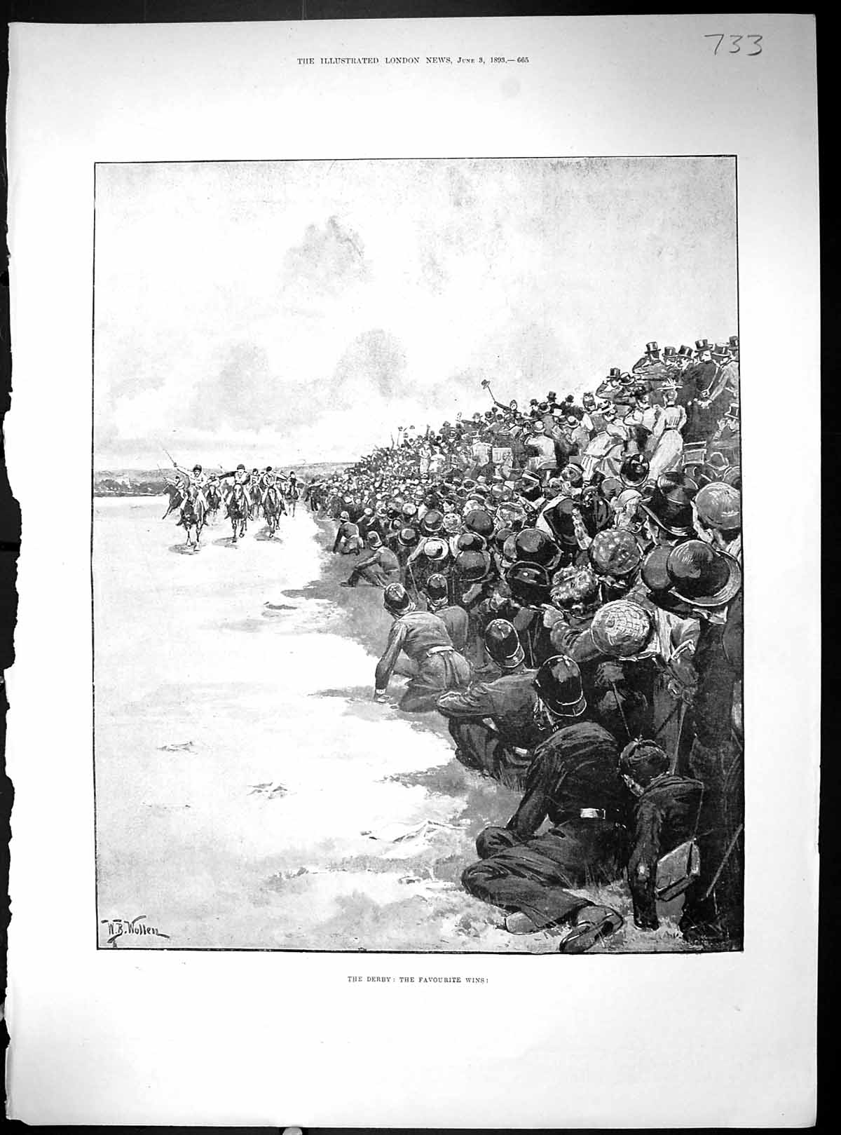 Old 1893 Derby Horse Racing Sport Theatre Kean Harlet Shakespeare Mac 19th